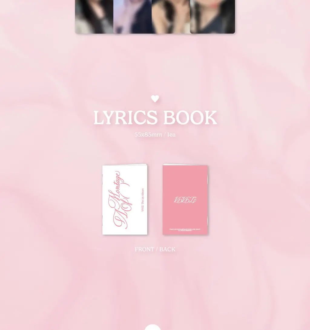 비비지(VIVIZ) The 1st Album [A Montage of ( )] (OR ver.) 상세페이지 4